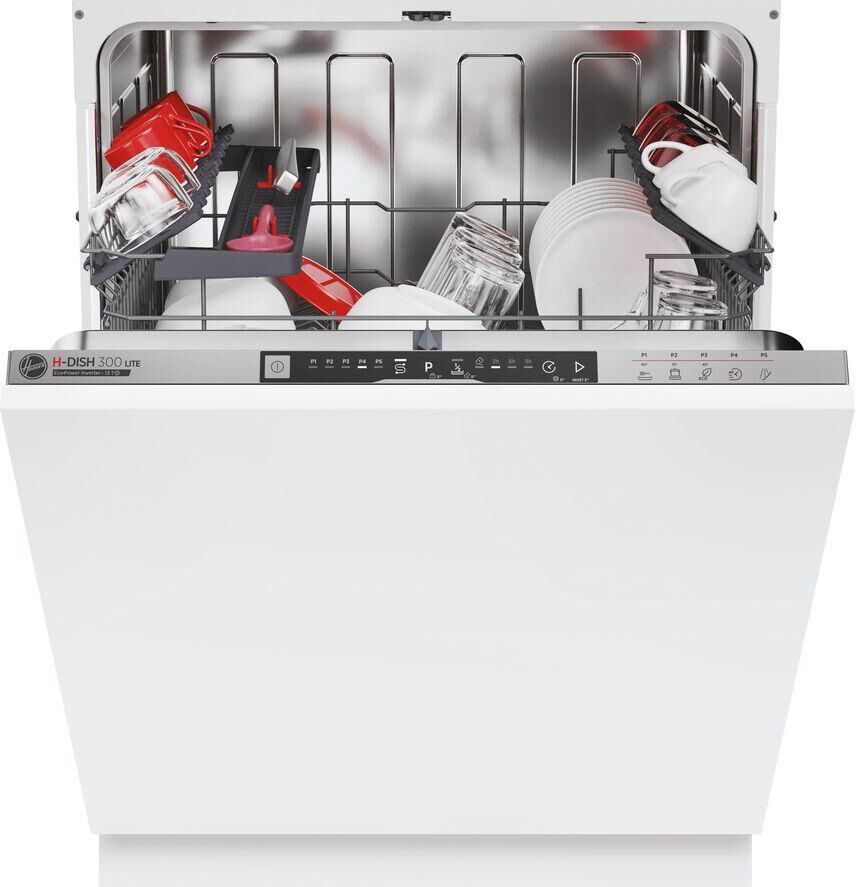 HOOVER H-Dish 500 HI 3E9E0S-80 Full-size Fully Integrated Dishwasher - Silver, Silver/Grey