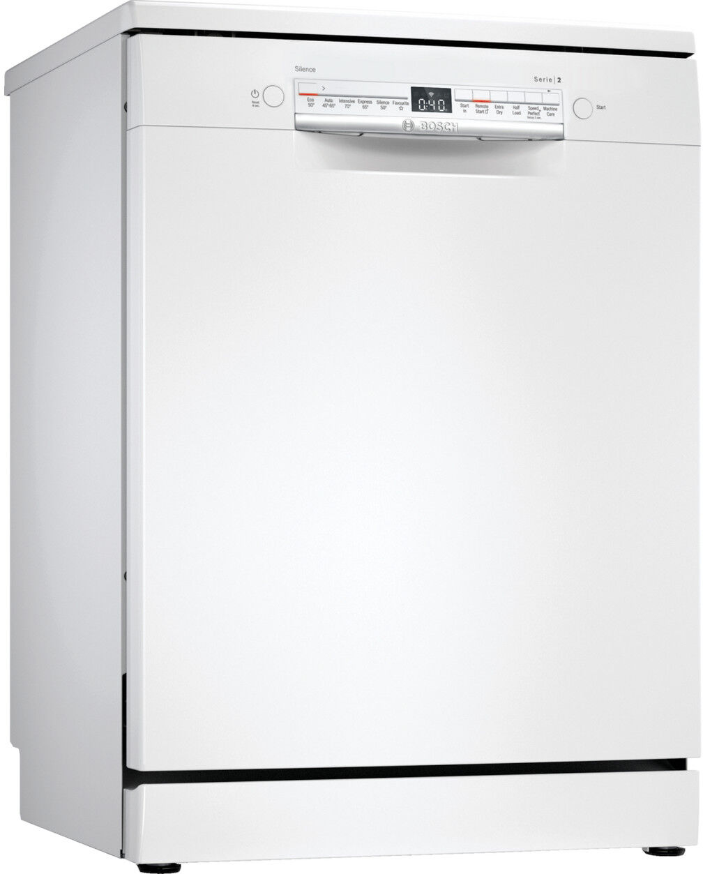 Bosch SMS2HVW66G Full Size Dishwasher – White – 13 Place Settings