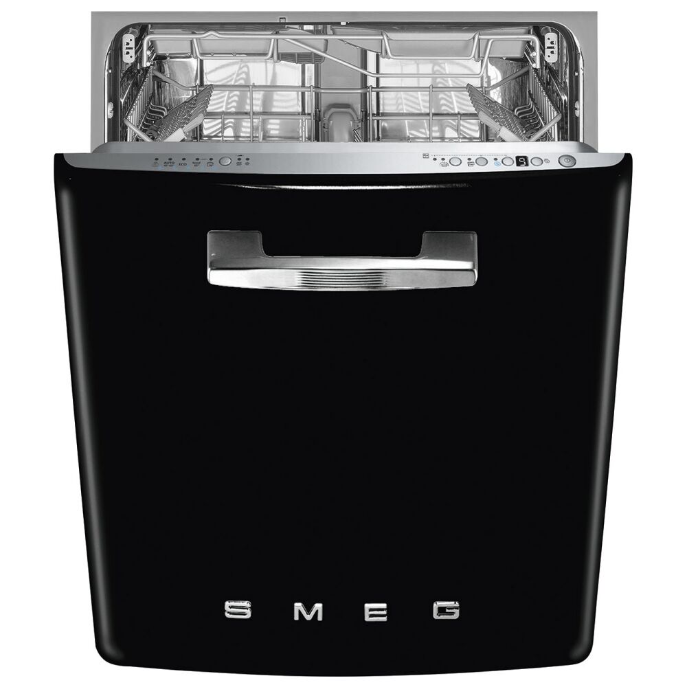 Smeg DIFABBL Integrated Retro Style Dishwasher - BLACK