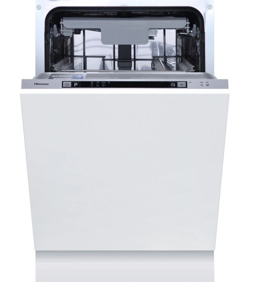 Hisense HV523E15UK 44.8Cm Black Fully Integrated Slimline Dishwasher - Black