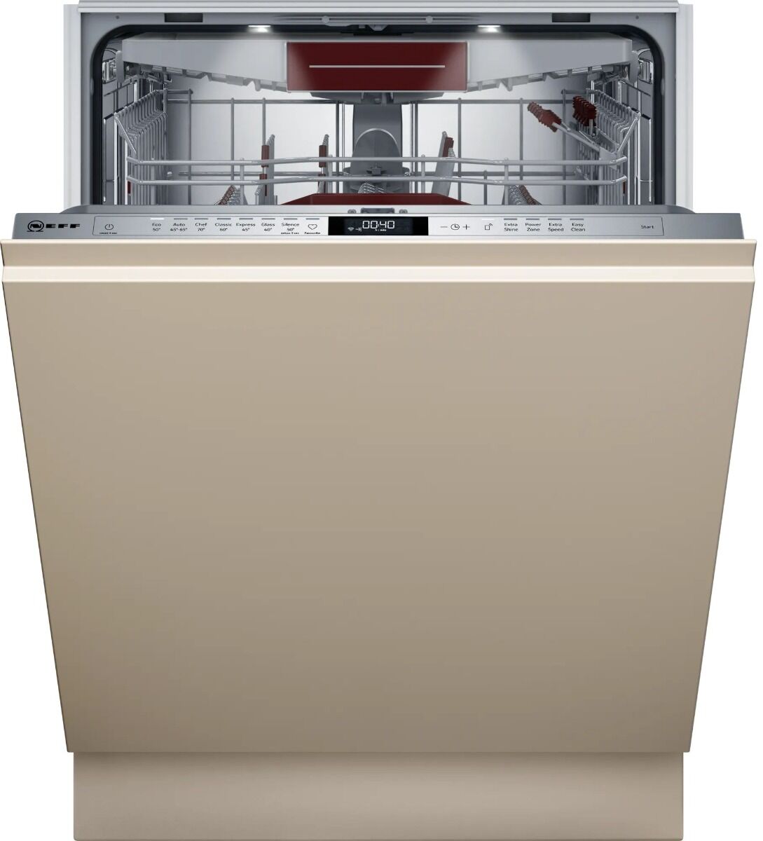 NEFF S187ZCX43G Wifi Connected Fully Integrated Dishwasher - Stainless Steel