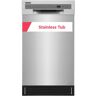 Frigidaire 18 In. in. Front Control Built-In Tall Tub Dishwasher in Stainless Steel with 6-Cycles, 52 dBA