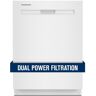 Maytag 24 in. White Top Control Built-in Tall Tub Dishwasher with Dual Power Filtration, 47 dBA