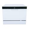 SPT 21 in. White LED Portable Countertop 120-Volt Dishwasher with 7 Cycles with 6 Place Settings Capacity