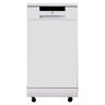 SPT 18 in. White Electronic Portable 120-volt Dishwasher with 6-Cycles with 8 Place Setting Capacity