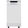 SPT 18 in. White Electronic Portable 120-Volt Dishwasher with 6-Cycles with 8 Place Setting Capacity