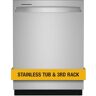 Whirlpool 24 in. Fingerprint Resistant Stainless Steel Top Control Built-In Tall Tub Dishwasher with Third Level Rack, 47 dBA