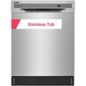 Frigidaire 24 in. Stainless Steel Front Control Tall Tub Dishwasher with Stainless Steel Tub, 52 dBA