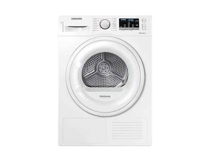 Samsung Asciugatrice Samsung Dv90m50001w Serie 5000m 9 Kg Carico Frontale Smart Check Pompa Di Calore Libera Installazione Refurbished Classe A++