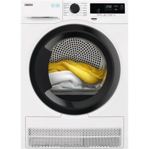 Zanussi zdhk286h secadora de bomba de calor con sistema autoadjust de 8 kg, display xl, plan