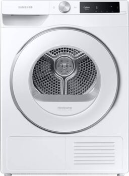 Samsung Secadora SAMSUNG DV90T6240HE/S3 (9 kg - Bomba de Calor - Blanco)