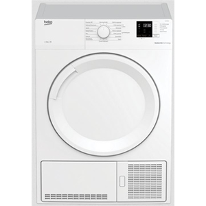 Beko Sèche linge hublot DB8112PA0W Blanc 8 Kg - Classe B -Sécurité enfant - Publicité