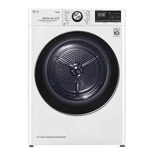 LG Sécheuse intelligente à chargement frontal  RC90V9AV2W 9 kg, autoportante, classe A+++ -10%, intelligence artificielle, hublot en verre trempé, 60 x 69 x 85 cm Blanc - Publicité