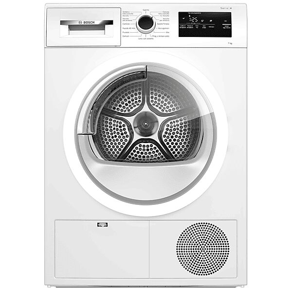 bosch wth85v17ii asciugatrice, 7 kg, 59,9 cm, classe a++