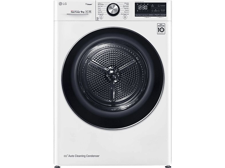 LG RC90V9AV2W asciugatrice, 9 kg, 69 cm, Classe A+++ -10%