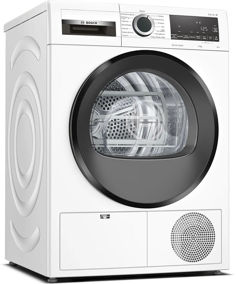 Bosch Serie 6 Asciugatrice a pompa di calore , 9 kg, Cl. A++, con filtro EasyClean e Vapore Iron Assist