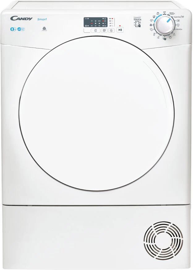 Candy Smart CSE C8LF-S asciugatrice Libera installazione Caricamento frontale 8 kg B Bianco