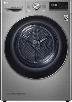 LG Máquina de Secar Roupa RC90V9EV2Q (9 kg - Bomba de Calor - inox)