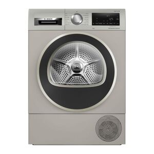 BOSCH Serie 6 WQG245S9GB 9 kg Heat Pump Tumble Dryer - Silver Inox, Silver/Grey