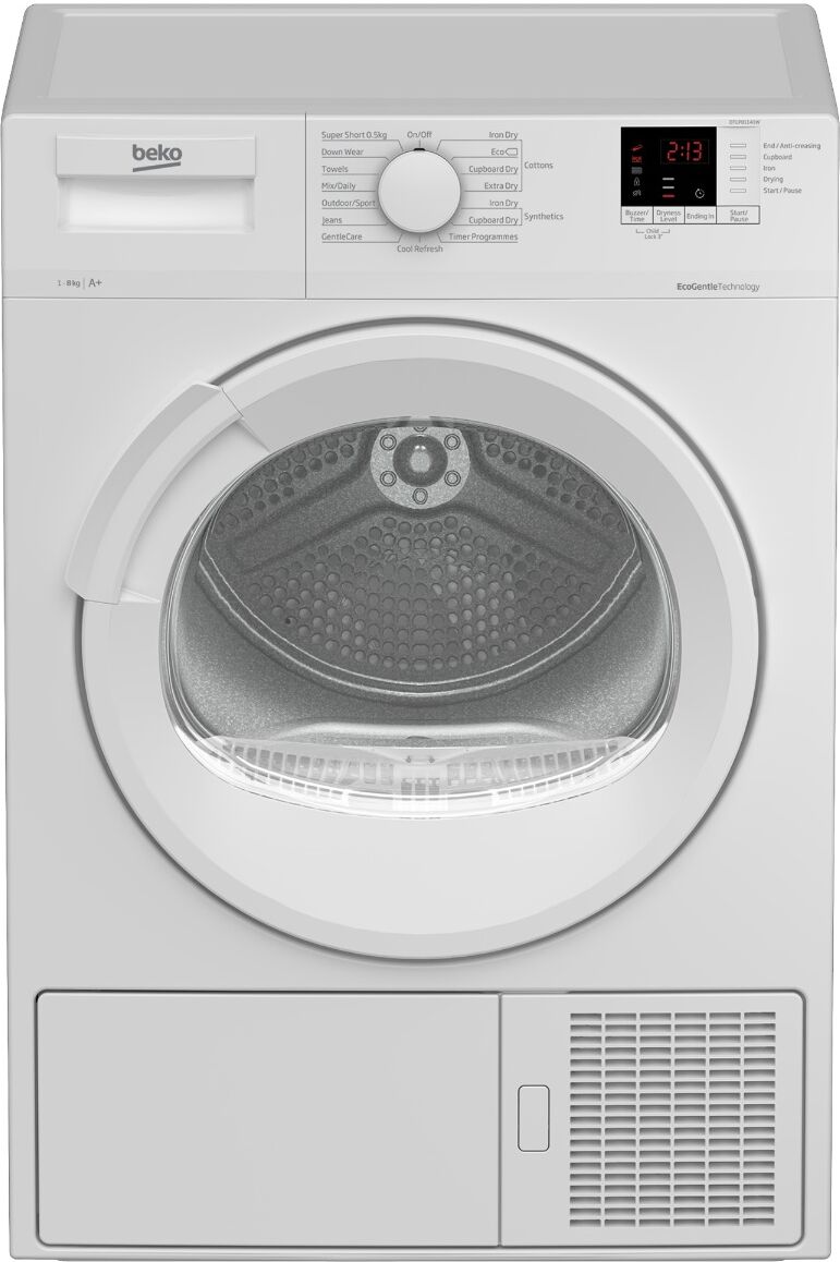 Beko DTLP81141W 8kg Heat Pump Tumble Dryer - White