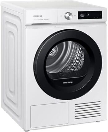 SAMSUNG Bespoke AI Series 5+ DV90BB5245AW/S1 Freestanding Optimal Dry Heat Pump Tumble Dryer 9kg - White