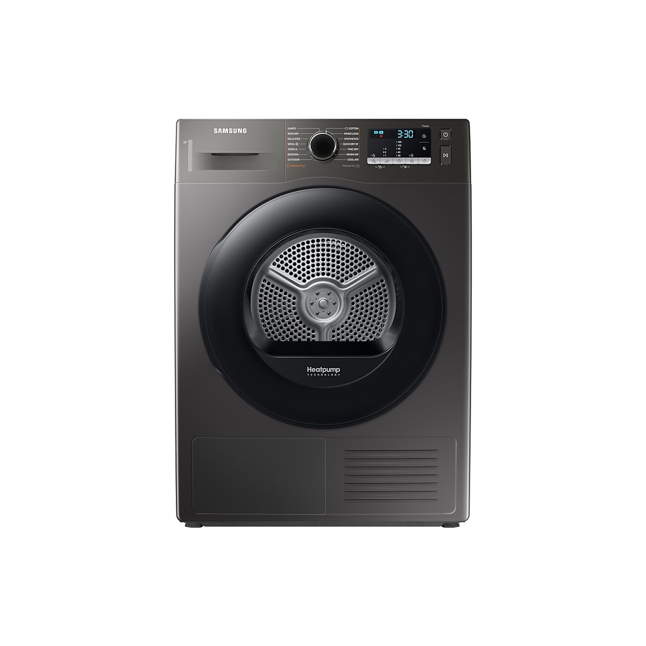 Samsung DV5000 Heat Pump Tumble Dryer A++, 9kg in Silver (DV90TA040AX/EU)