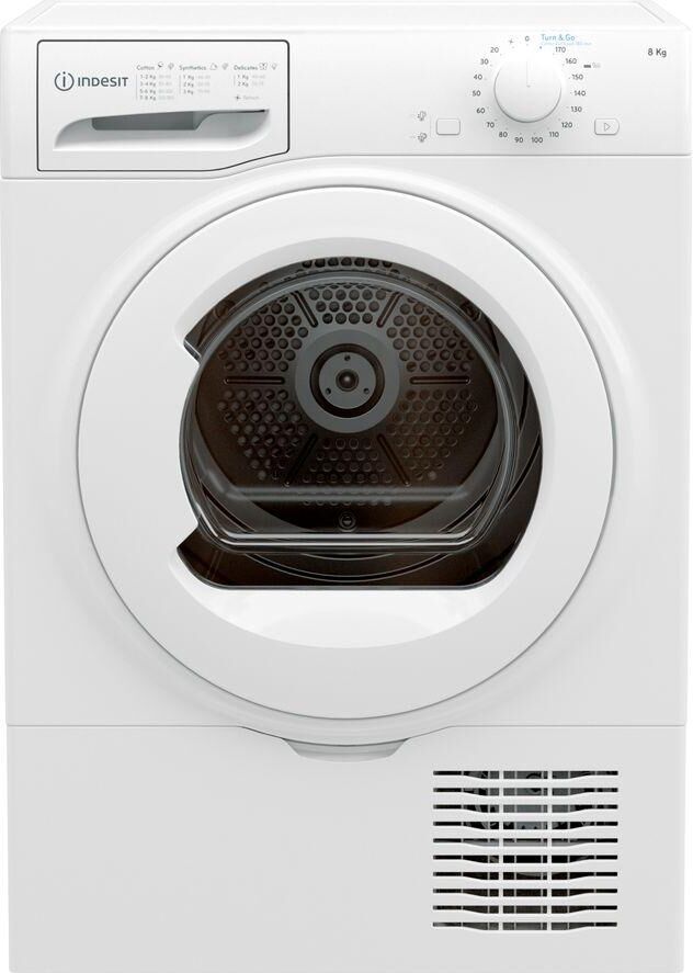 INDESIT I2 D81W UK 8 kg Condenser Tumble Dryer - White, White