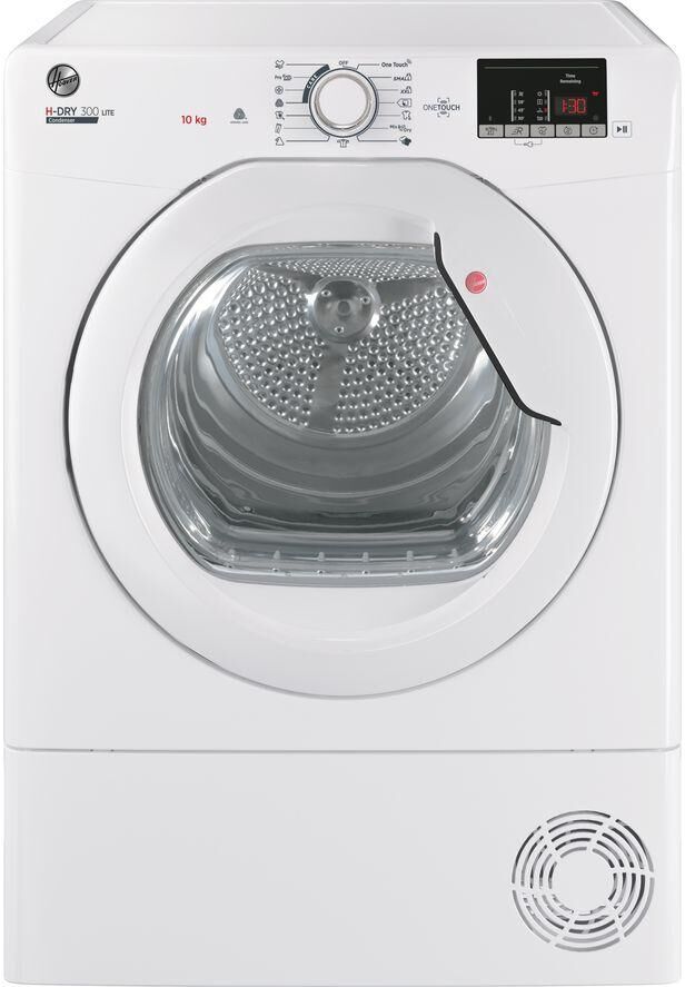 HOOVER H-Dry 300 HLE C10DG WiFi-enabled 10 kg Condenser Tumble Dryer - White, White