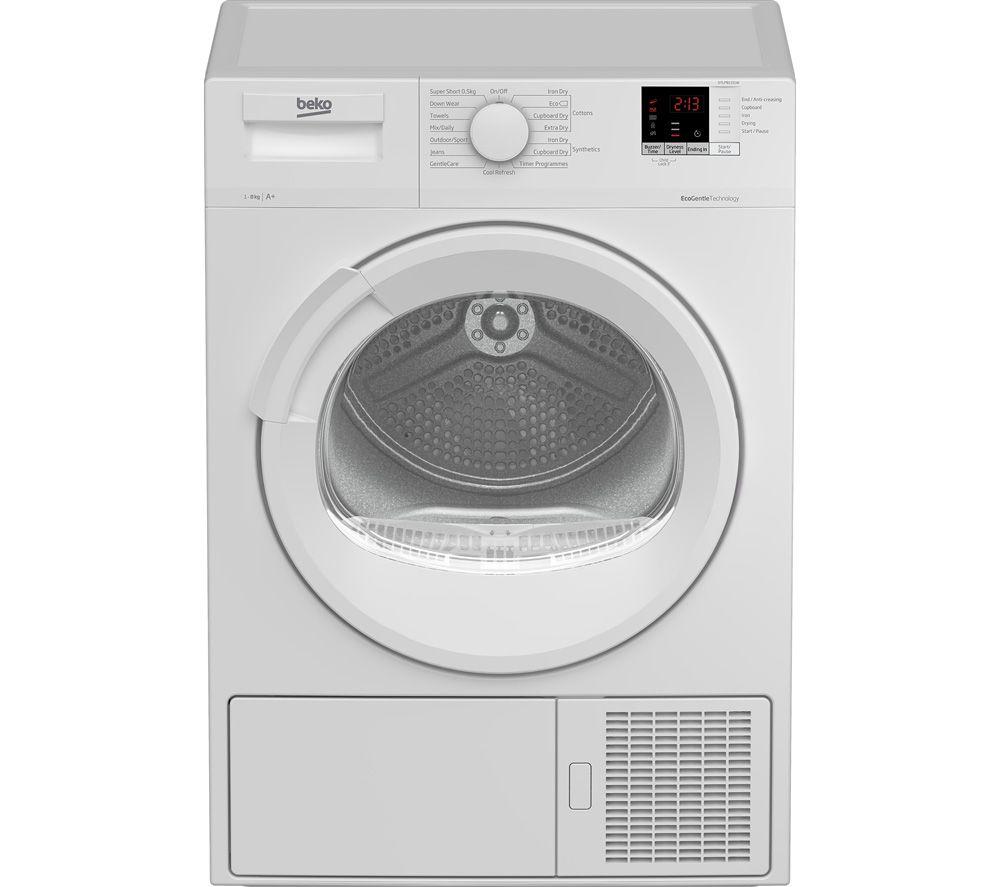BEKO DTLP81151W 8 kg Heat Pump Tumble Dryer - White, White