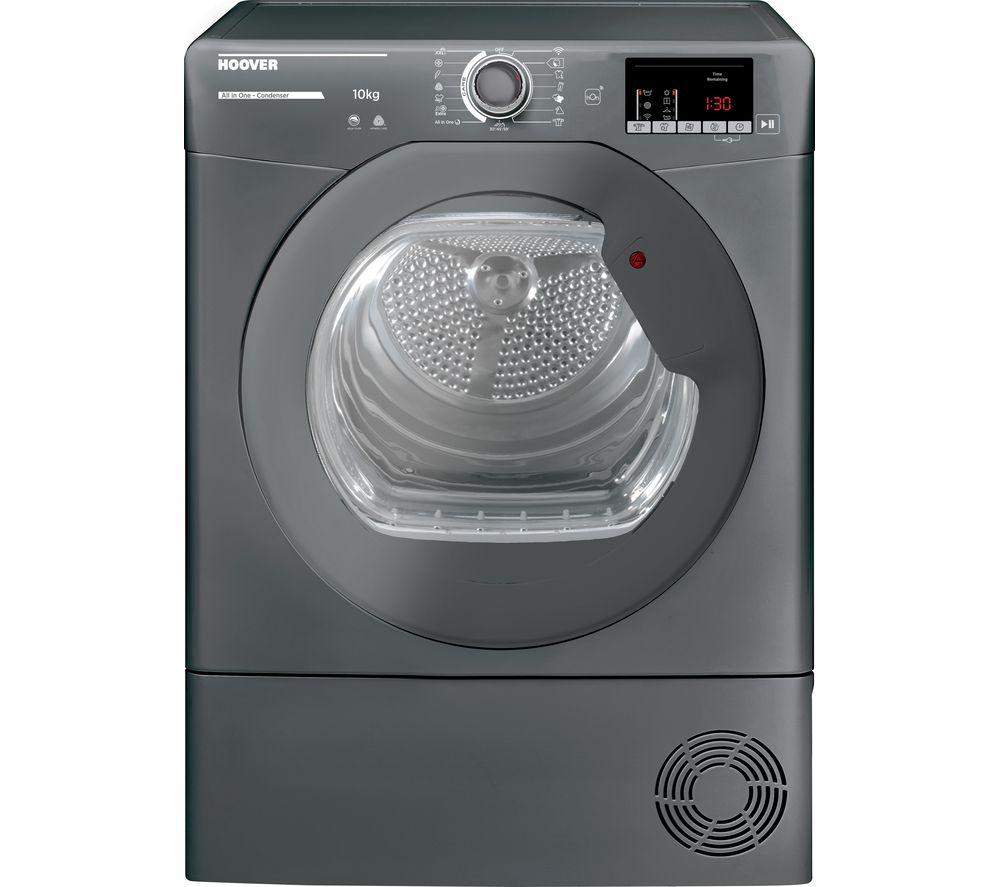 HOOVER H-Dry 300 HLE C10DRGR WiFi-enabled 10 kg Condenser Tumble Dryer - Graphite, Silver/Grey