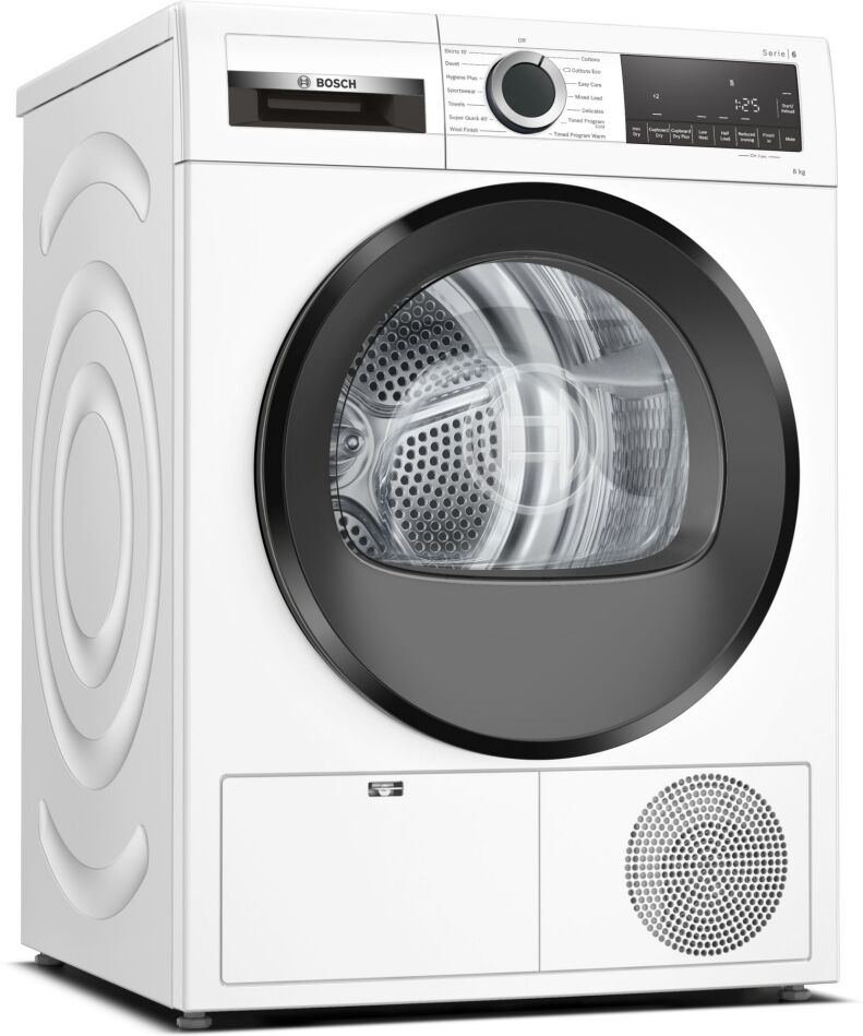 Bosch WPG23108GB 8kg Series 6 Condenser Tumble Dryer - WHITE