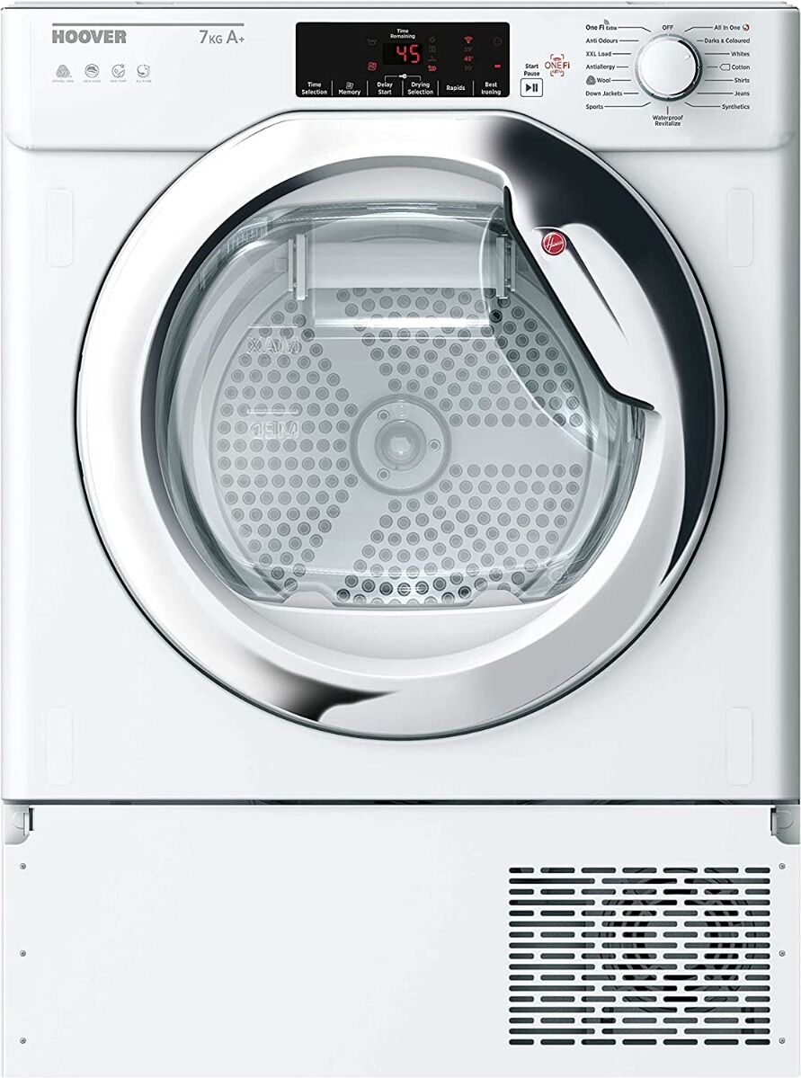 Hoover BATDH7A1TCE White 7kg Integrated Heat Pump Tumble Dryer - White