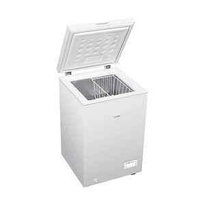 homeX FT1020-W Gefriertruhe  98 L Nutzinhalt  Super-Frost-Funktion  4-Sterne-Gefrierraum  inkl. Ablagekorb