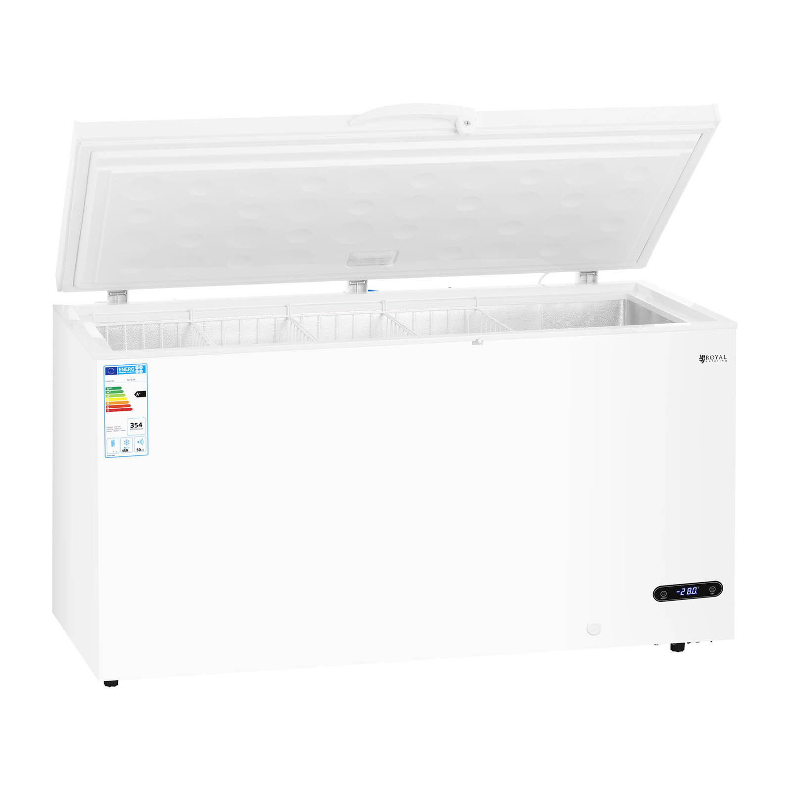 Royal Catering Gefriertruhe - 459 L - bis -40 °C - Kältemittel R290 10011284