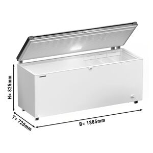 GGM Gastro - LIEBHERR Congelateur bahut - 1885x720mm - 542 litres - Couvercle inox Argent