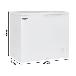 GGM Gastro - Congelateur bahut - 985mm - 236 litres - Couvercle plastique - Separateur inclus Blanc