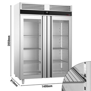 GGM GASTRO - Congélateur PREMIUM - GN 2/1 - 1400 litres - 2 portes vitrées