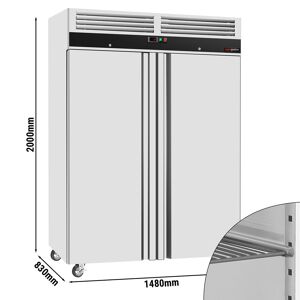 GGM GASTRO - Congélateur ECO - GN 2/1 - 1400 litres - avec 2 portes - Porte intérieure en inox