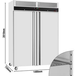 GGM GASTRO - Congélateur ECO - 1200 litres - avec 2 portes - Porte intérieure en inox