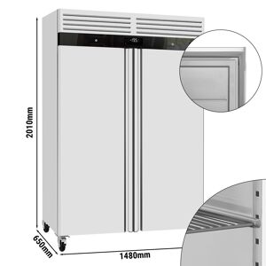 GGM GASTRO - Congélateur ECO - GN 2/1 - 1400 litres - avec 2 portes - Intérieur de la porte en plastique