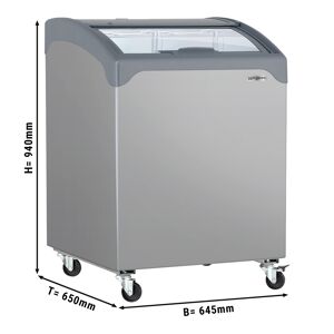 GGM GASTRO - Congélateur bahut - 645x650mm - 117 litres - Avec couvercle coulissant en verre