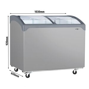 GGM GASTRO - Congélateur bahut - 1030x650mm - 209 litres - Avec couvercle coulissant en verre