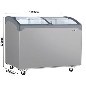 GGM GASTRO - Congélateur bahut - 1320x650mm - 286 litres - Avec couvercle coulissant en verre