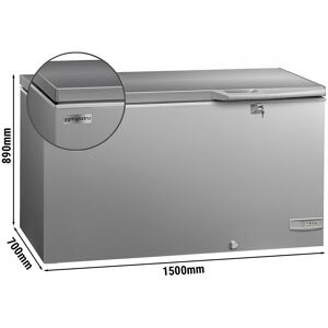 GGM GASTRO - Congélateur bahut - 1500mm - 388 litres - Couvercle inox - Séparateur inclus