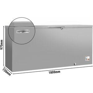 GGM GASTRO - Congélateur bahut - 1800mm - 534 litres - Couvercle inox - Séparateur inclus