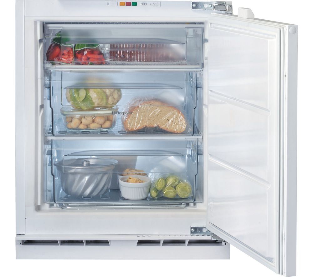 Hotpoint Aquarius HZ A1.UK Integrated Undercounter Freezer - White, White