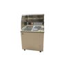 Cooler Depot 31 in. W 6.6 cu. ft. Manual Defrost Chest Freezer Gelato Ice Cream Dipping Cabinet Display with Glass in White