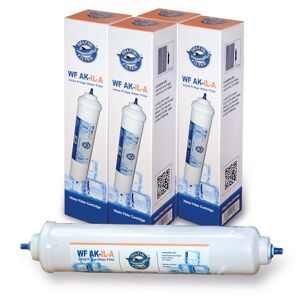 Wasserstelle 4x Delfin Universal-Kühlschrankfilter für Side by Side Kühlschränke