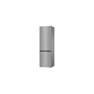 Gorenje NRK6202ES4 - Køleskab/fryser - bund-fryser - bredde: 60 cm - dybde: 59.2 cm - højde: 200 cm - 331 liter - Klasse E - struktureret grå metallisk