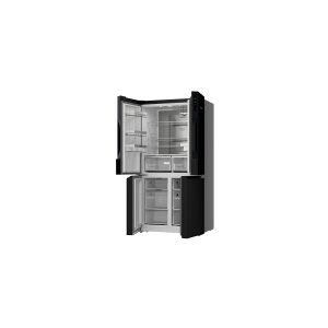 Siemens iQ500 KF96NAXEA - Køleskab/fryser - bund-fryser - bredde: 91 cm - dybde: 73.1 cm - højde: 183 cm - 605 liter - Klasse E - BlackSteel